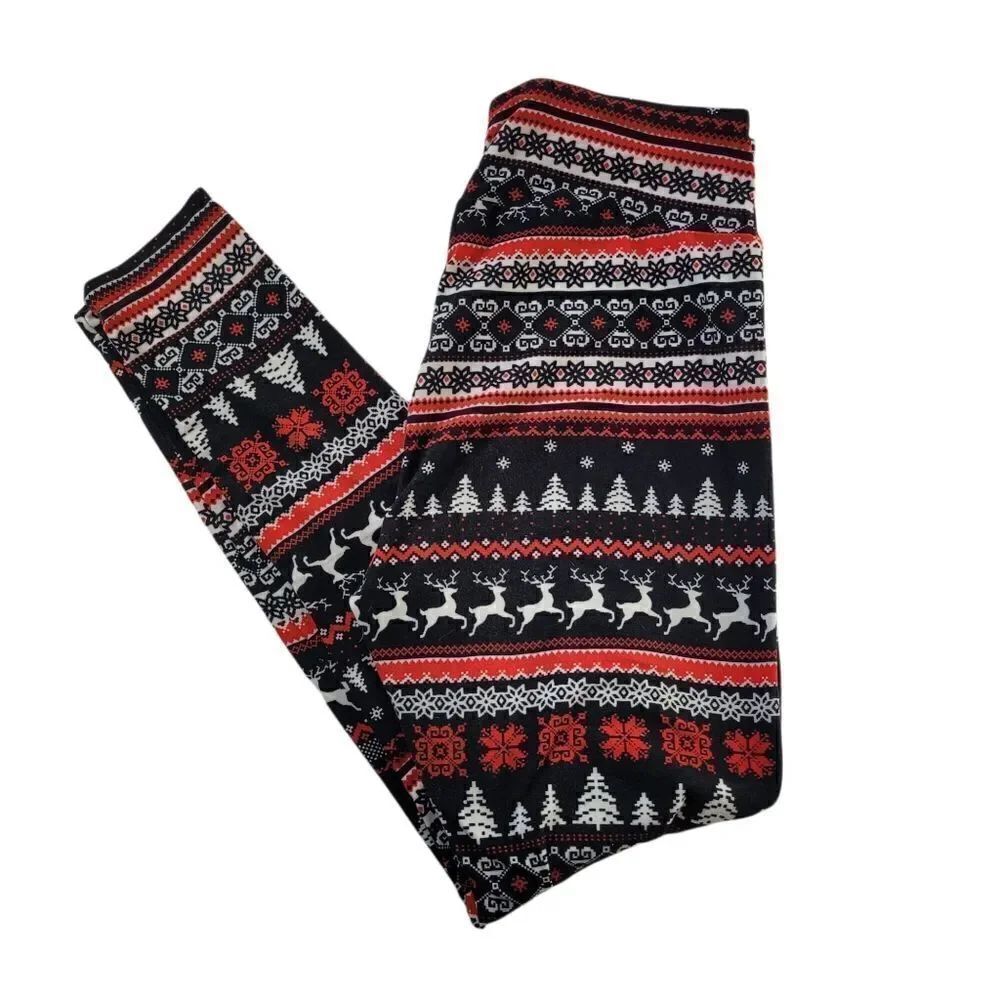 Holiday pattern leggings